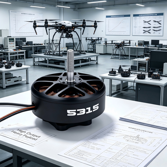 5315 380KV Heavy Payload Outer Rotor Brushless Drone Motor, High Output Power Motor for Multirotor UAV Project