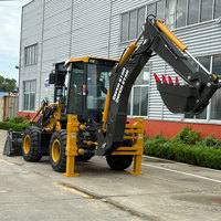Neuer chinesischer Traktor mit Baggerlader und Frontlader 4x4 4WD Mini-Baggerlader