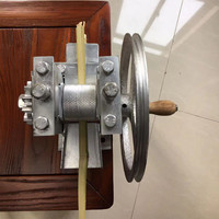 Máquina Manual para Cortar Bambú, Cortadora de Tiras de Bambú con Manivela, Máquina Industrial para Procesar y Separar Láminas de Bambú