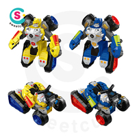 Jouet robot transformable 2-en-1 - Méca en véhicule/avion - Cadeau pour garçons et filles - Jouets bonbons