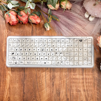 Clavier silencieux X100 Tri-mode / Filaire 2.4G pour femmes et usage bureautique (100 touches)