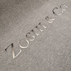 Customized High Quality Silver Mirror Front 3d Crystal Acrylic Laser Cutting logo Sign <strong>Personalised</strong> Vintage <strong>Metal</strong> <strong>Signs</strong> - Product Image 3