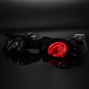 男性と女性のためのより安全なセックスアクセサリー経口玩具カップルツールボンデージセット大人ゲーム機製品アクセサリーラテックス口 - Product Image 2