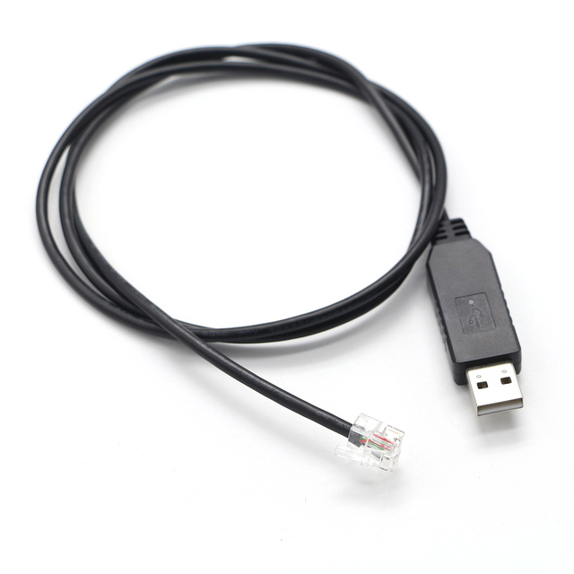 RS232 USB a Male to RJ11 4P4C Male Serial Cable for PC Network Converter