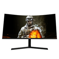Écran d'ordinateur 34 pouces, écran incurvé, moniteur 4K, moniteur large pour jeux sur PC, anti-lumière bleue pour le jeu