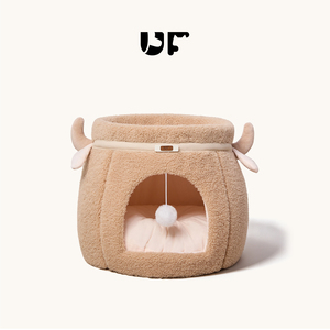 Wholesale Indoor Cat House <b>Bed</b> Removable Washable Polyester Fill Cushion Solid Dog <b>Nest</b> Small Animals Sleeping Mat Gear OEM - Product Image 6