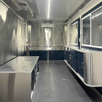 Remorque de camion-restaurant de 13 pieds avec cuisine complète en acier inoxydable, homologuée DOT CE pour la restauration rapide et les hot-dogs
