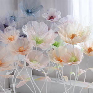 Flores Gigantes Artificiales de <span class=keywords><strong>Seda</strong></span> para Decoración de Bodas, Accesorios de Lujo para Caminos, Escenarios y Escaparates - Product Image 1