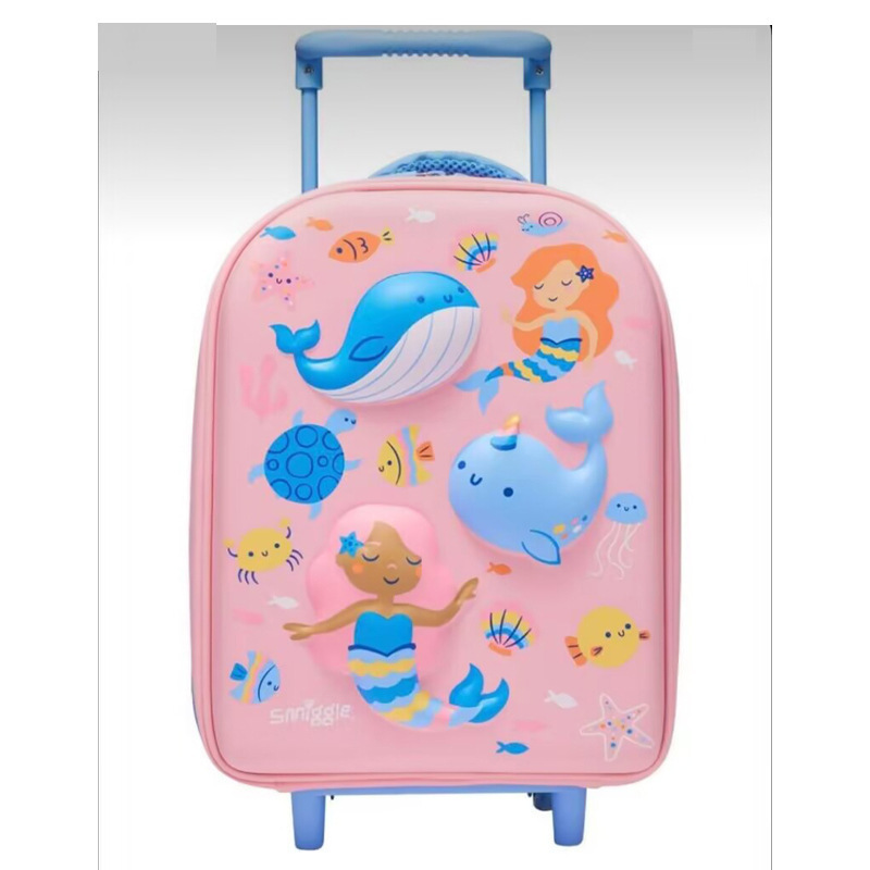 Petite valise trolley marine rose