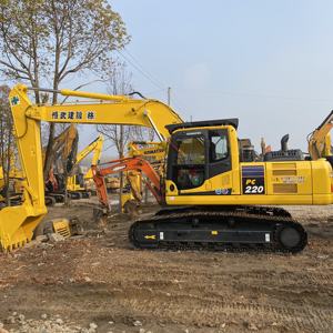 Excavadora Komatsu PC220 22TON usada, máquina de construcción 22ton con componentes de núcleo de motor y engranaje - Product Image 5