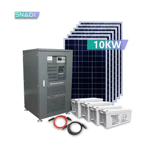 Snadi מחוץ לרשת מערכת היברידית מלאה פאנלים סולאריים pv 10kw תחנת כוח 4000 וואט מinverters מערכת מוצרי אנרגיה