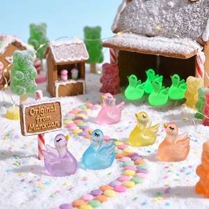Novedad: Adorno de Resina de Conejito Pastel Jelly Bunny para Dioramas, Figura en Miniatura de Conejo de Pascua, Decoración para Manualidades DIY - Product Image 1