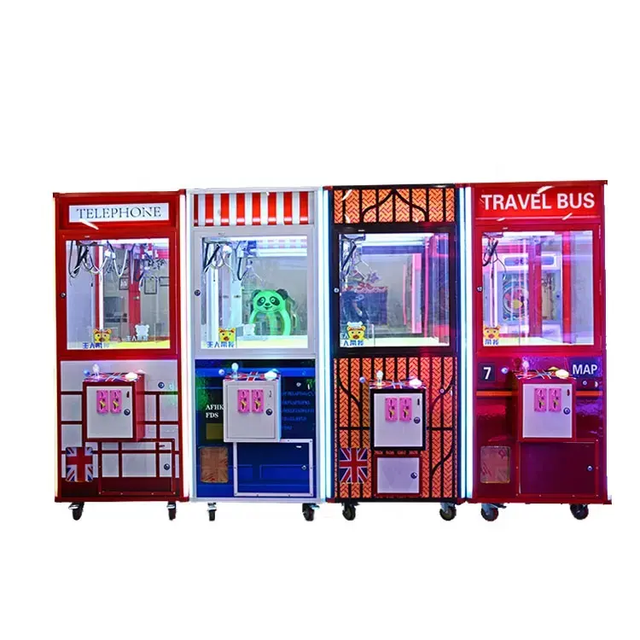British Style Toy Claw Machine Telephone Coin Operated Claw Machine Small Claw Machine for Convenience Store