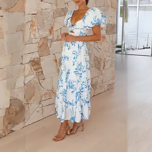 Vestido de leopardo sexy para mulheres, conjunto de chiffon maxi com manga comprida, top de colheita com renda, saia de duas peças, conjunto de duas partes