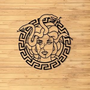 Art mural en fer forgé Méduse, mythologie grecque, motif clé, murale en métal, durable, décoration intérieure pour les passionnés, mise en valeur pour mariage, Ramadan - Product Image 2