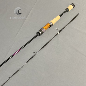 Canne à <span class=keywords><strong>pêche</strong></span> spinning ultra-sensible 5ft6 action légère FAST, poignée en liège, poignée fendue, blank en fibre de carbone, <span class=keywords><strong>pour</strong></span> <span class=keywords><strong>la</strong></span> <span class=keywords><strong>pêche</strong></span> à <span class=keywords><strong>la</strong></span> perche et à <span class=keywords><strong>la</strong></span> truite en lac. - Product Image 1