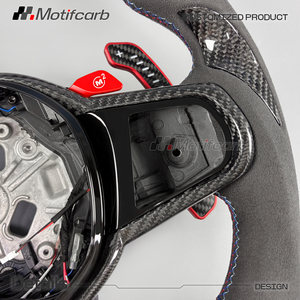 Volante de fibra de carbono LED personalizado para BMW LCI Upgrade M240i M340i M440i X3M X4M X5 M X6 X7 G05 G20 G21 G29 G30 G87 G80 G82 - Product Image 4