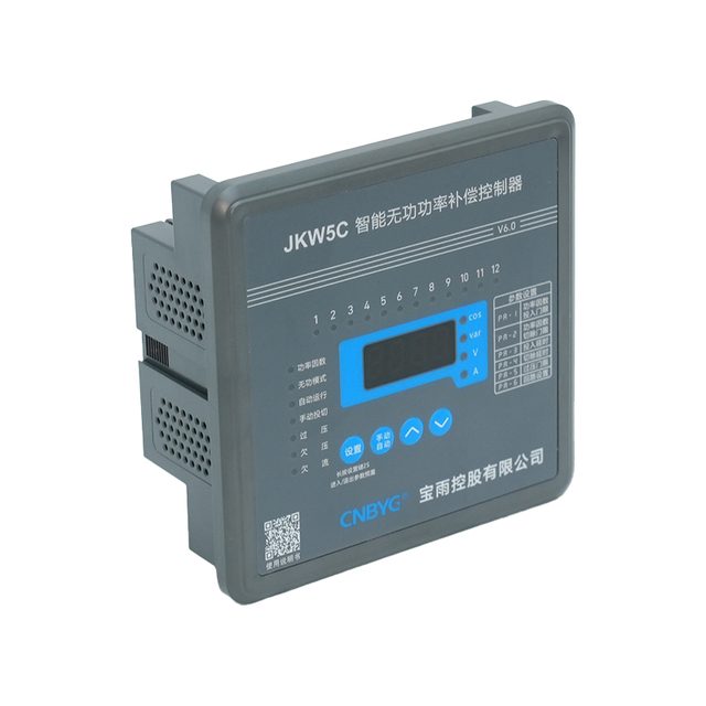 Power Factor Controller JKW-PV Intelligent Reactive Power Compensation Controller Square Shell 113x113mm for Electric Power