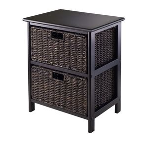 Omaha DB Foldable Kitchen <b>Storage</b> Rack with 2 <b>Baskets</b> for Efficient Organization - Product Image 1