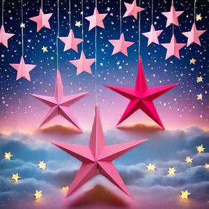 Multifunctional 30cm Art Paper Stars Hanging Graduation Valentine's Day <b>Easter</b> Thanksgiving Christmas Father's Day Decorations - Product Image 1