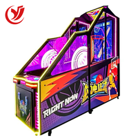 Nouvelle machine de salle de jeu de basket-ball de tir actif d'intérieur Crazy Hoop LED Light up Arcade avec logo d'impression numérique