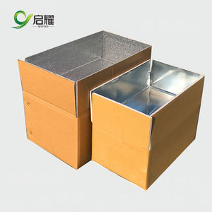 Carton de <span class=keywords><strong>papier</strong></span> isolé de KT de la livraison de F & B avec l'<span class=keywords><strong>isolation</strong></span> thermique de <span class=keywords><strong>bulle</strong></span> de la <span class=keywords><strong>bulle</strong></span> EPE de <span class=keywords><strong>papier</strong></span> d'<span class=keywords><strong>aluminium</strong></span> pour la livraison de nourriture et de boisson - Product Image 1