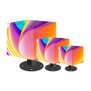 Écran d'affichage LED P3 en forme de cube, pour intérieur, sur pied, avec graphiques multicolores, panneau publicitaire, mur vidéo - Product Image 1