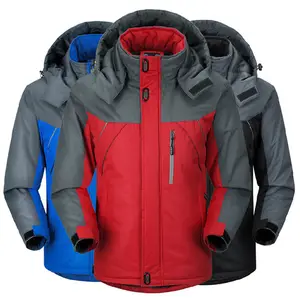 새로운 도착 고품질 낮은 MOQ 패션 남성 겨울 두꺼운 방수 방풍 남성 자켓 양모 방수 재킷