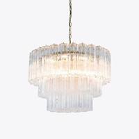 Lustre en verre de Murano, lampes soufflées à la main, luminaires suspendus de luxe pour la maison