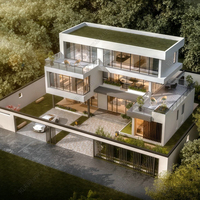 Desain Modern Baru Ruangan Multi Fungsi Rumah Prefab Mewah Dapat Dilipat Rumah Pengiriman Villa untuk Dijual