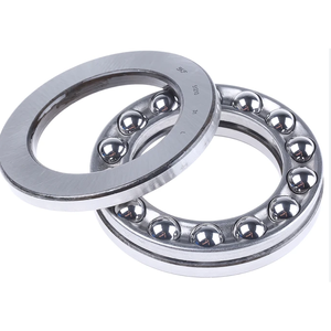 Rodamientos de bolas de empuje de una sola fila de alta precisión 51104 51105 51106 51107 para industrias de maquinaria Material de jaula de acero - Product Image 1