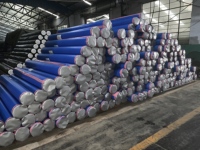 Bâche en polyéthylène tissé (PE) de 195 g/m², bleu argenté, en rouleau, pour couverture de tente