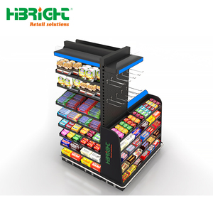 منصة أمامية للكاشير في السوبر ماركت مع أرفف فولاذية ومنصة للترويج والخصومات - Product Image 1