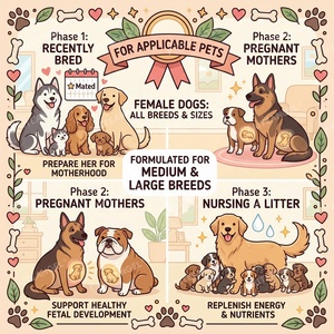 Suplemento para la Gestación Canina de Marca Privada OEM, Gestamate en Polvo Post-Parto para Perros Hembras, Apoyo para la Parto y Destete - Product Image 3