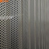 Panneau en métal perforé décoratif en acier inoxydable et aluminium sur mesure pour façades / revêtement mural extérieur