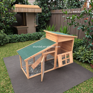 SDR029 Eco-Friendly Classic Wooden Rabbit Hutch for All Seasons Outdoor <b>Pet</b> House - Product Image 2