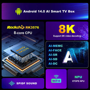 H96 MAX Rockchip RK3576 Octa Core 8K Streaming Internet personnalisé <span class=keywords><strong>Meilleur</strong></span> décodeur TV intelligent Android 14 certifié Google - Product Image 5