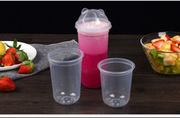 Clear Cute Panda Shape Plastic 90 Calibre Plastic Cup Cover
