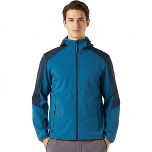 Veste Softshell surdimensionnée pour homme en vente Meilleure qualité Coupe-vent Séchage rapide Polyester Fermeture éclair Col montant Style de rue - Product Image 1