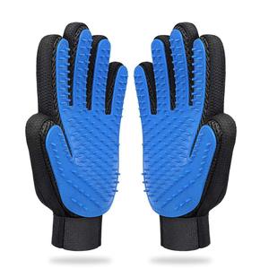 New Arrivals Blue Washing Gloves Dogs Cats Horses <b>Pet</b> Grooming Gloves Left & Right Gentle De-Shedding <b>Brushes</b> - Product Image 1