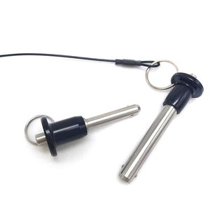 Pasadores de Bloqueo de Bola de Acero Inoxidable de Aleación M5-M25 con Botón de Presión y Liberación Rápida, con Cable de 24cm y Acabado Pulido - Product Image 4