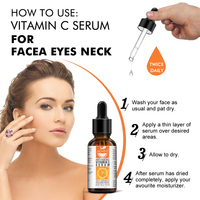Sérum à l'acide hyaluronique à 20% ALIVER Private Label ODM/OEM, sérum anti-âge bio éclaircissant pour le visage, sérum à la vitamine C