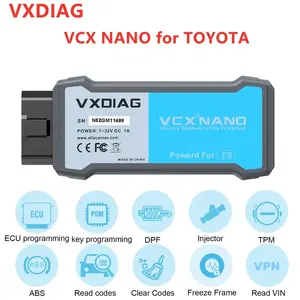 جهاز فحص VCX NANO NX400 من VXDIAG لسيارة Toyota J2534 أدوات التشخيص لسيارة Lexus جهاز فحص وفرم ECU