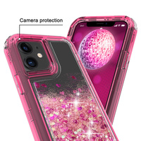 Funda para Motorola Edge 60 50 Fusion G15 G75 G34 G84 G22 G13 G55, de lujo, brillante, transparente, con efecto arena movediza y brillante.