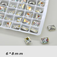 Strass en verre 3D motif cœur, cristaux gelée pour décoration d'ongles de mariée, vêtements, chaussures et sacs