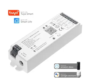 Контроллер для светодиодной ленты Tuya, Wi-Fi BLE 5 в 1, 12 В постоянного тока, 24 постоянного тока, управление освещением RGB RGBW CCT и одноцветной светодиодной лентой