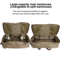 Sac à dos tactique de 60 L en gros, grande capacité, sac à dos tactique, sac à dos de sport tactique avec compartiment intérieur zippé