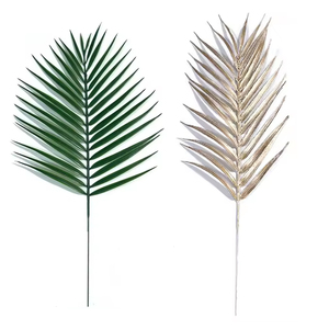 Hojas de Palma Artificiales, Hojas de Palma Falsas, Simulación de Plantas Tropicales, Hojas de Safari con Tallos para Decoración del Hogar, Fiesta Hawaiana Luau - Product Image 1