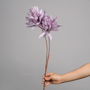 Fleurs artificielles bleu clair et violet en PVC, plante entière, décoration de mariage, décoration intérieure, Bauhinia - Product Image 2