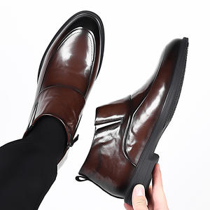 Zapatos Oxford de cuero con punta cuadrada y cordones - Estilo traje de negocios - Tacones altos - Cuero suave - Verano/Temporada - Zapatos de cuero - Product Image 3